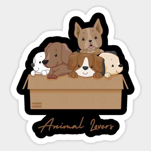 animals lovers cats dogs pets Sticker by creativitythings 